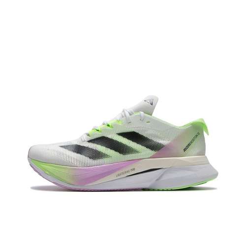Adidas Adizero Boston 12 Ткань Амортизация Поддержка Низкий Верх Тренировочная Обувь для Беговых Дистанций Женская
