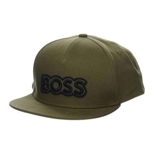 HUGO BOSS Хлопковые кепки мужские армейский зеленый