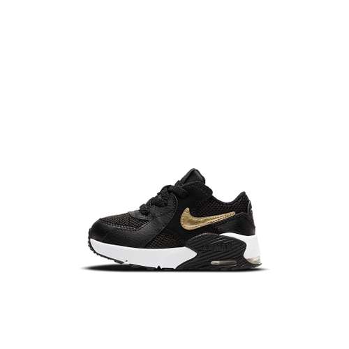 Nike Air Max Excee Аbrasion Resistant MID Обувь для малышей Черный Золотой Infant and Toddler