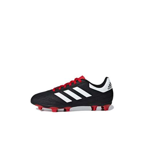 Adidas Goletto 6 FG Устойчивые к истиранию Низкие Детские Футбольные Бутсы Черные Красные Детские