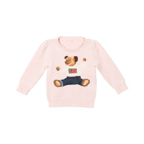 Polo Ralph Lauren Свитер Polo Bear Классическая версия Розовый для младенцев и малышей