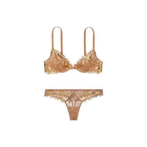 Victoria's Secret Комплект нижнего белья "Magical Цветочный" Женский Хаки