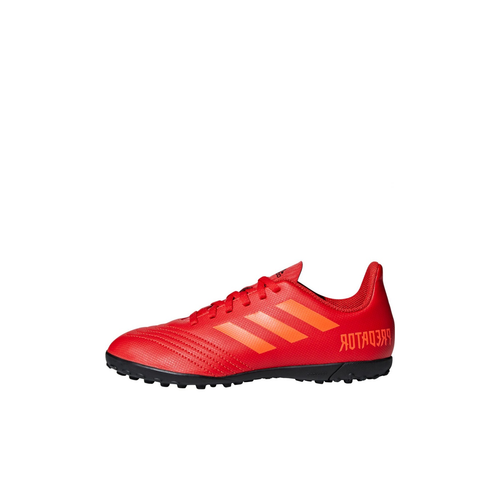 Adidas Predator 19,4 Противоскользящие Устойчивые к износу Низкие Детские футбольные бутсы Красные