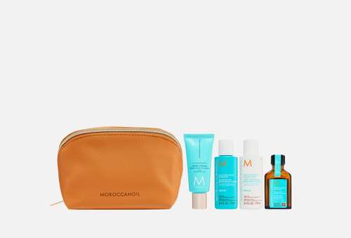 Дорожный набор для ухода за волосами и кожей рук | Moroccanoil | repair