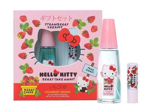 Hello Kitty Strawberry Dreams Eau De Toilette And Lipstick Set