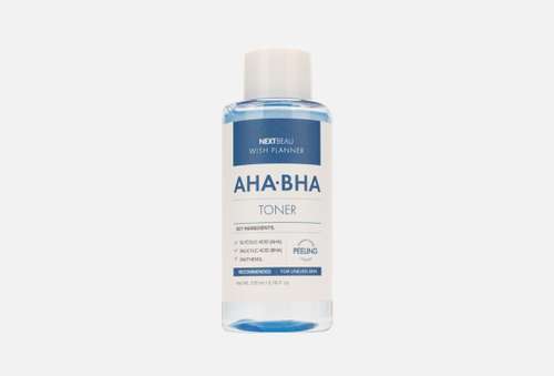 Отшелушивающий пилинг-тонер с AHA/BHA кислотами для проблемной кожи | NEXTBEAU | Wish Planner AHA/BHA Peeling Toner