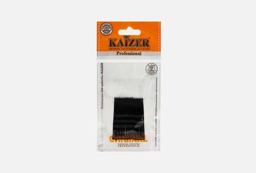 Металлические невидимки для волос | KAIZER | black 50 mm