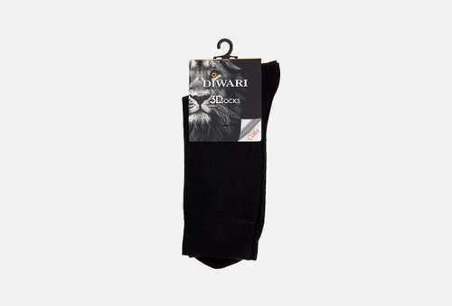 Носки | DiWaRi | 3dsocks черные