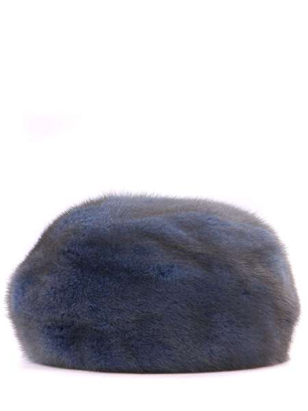 Берет норковый, FURLAND, 0013600110197600050 Голубой