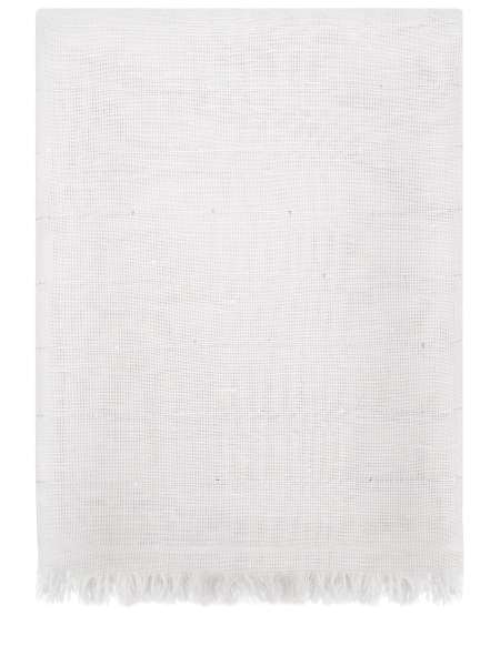 Шарф из хлопка и льна, LE TRICOT PERUGIA, 78351/9740