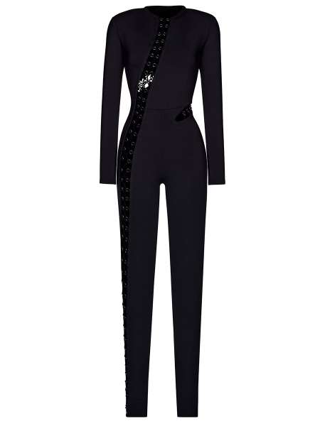 Комбинезон из вискозы Mishel, LI LAB, suit_mishel/черный