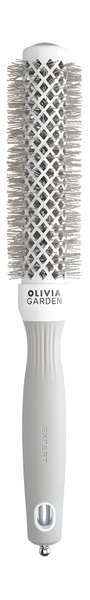 Olivia Garden Expert Blowout Speed Wavy Round Brush White & Grey 25