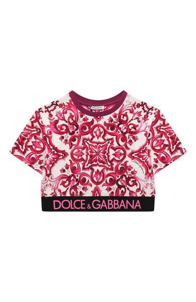 Детское: Хлопковый топ Dolce & Gabbana