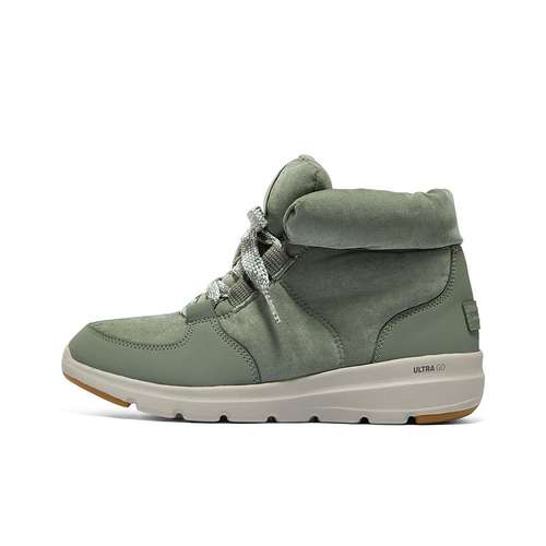 Skechers Glacial Ultra Пухлые туфли Удобная Повседневная Обувь Женская Оливково-зеленая