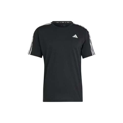 Adidas OWN THE RUN 3 Stripes Tee T-Shirt Мужская Черная