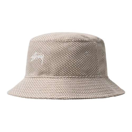 Stussy Полиэстер Шляпы ведра Экрю Унисекс