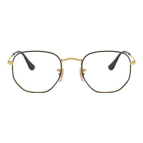 Очки RayBan с диоптриями золотые унисекс
