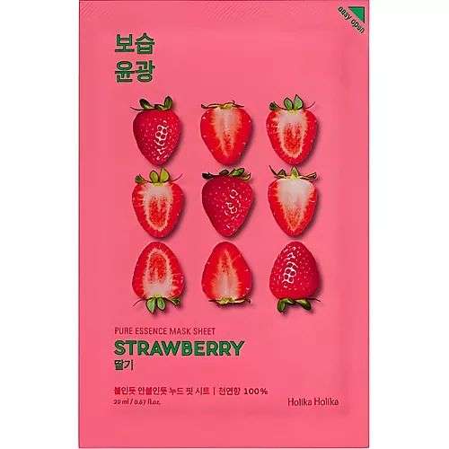 HOLIKA HOLIKA Маска для лица тканевая освежающая Pure Essence Mask Sheet Strawberry