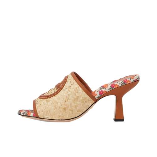 GUCCI Стильные сандалии женские бежево-коричневый