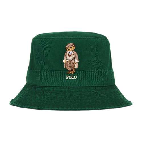 Шляпы ведра Polo Ralph Lauren 100% хлопок Мужские Зеленые