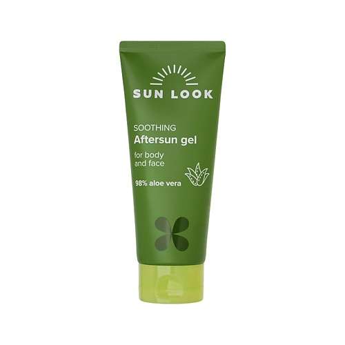 SUN LOOK Гель для лица и тела успокаивающий с алоэ после загара