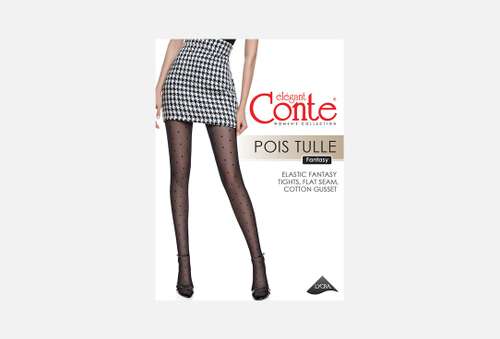 Колготки | CONTE ELEGANT | FANTASY POIS TULLE nero