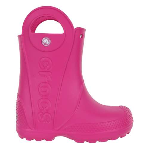 Сапоги Резиновые Детские Crocs Rain Boot K Candy Pink