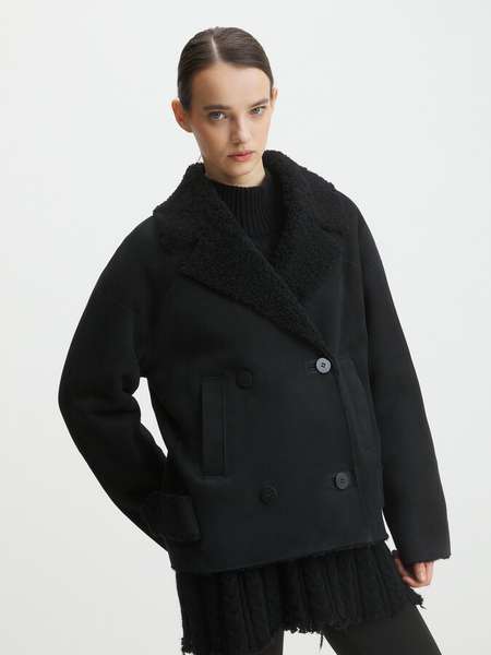 Женская дубленка  MAISON DAVID (натуральная замша дубльфас)