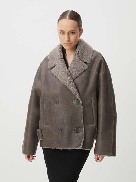 Женская дубленка  MAISON DAVID (натуральная кожа дубльфас)