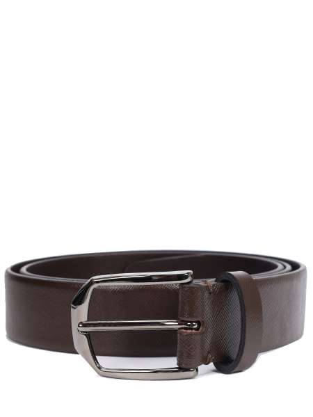 Ремень кожаный, ATHISON, SAFFIANO 35 COL DARK BROWN
