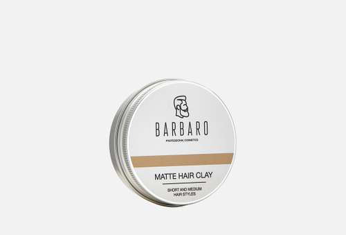 Матовая глина для укладки волос | BARBARO | Matte clay