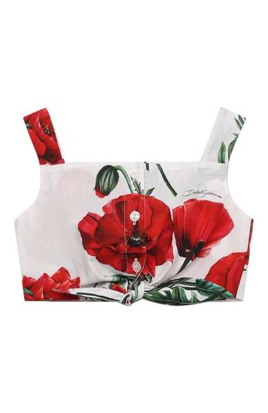 Детское: Хлопковый топ Dolce & Gabbana