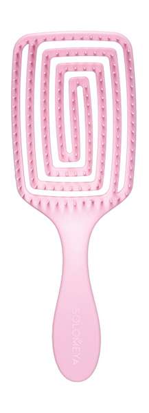Solomeya Wet Detangler Brush Paddle Strawberry