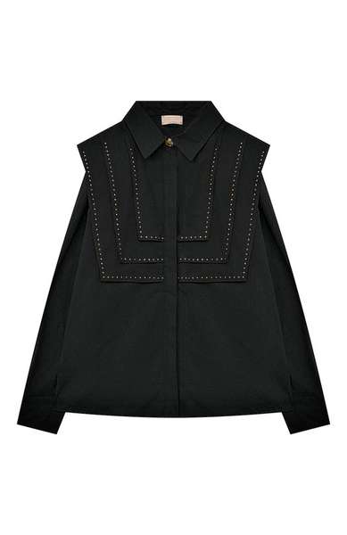 Детское: Хлопковая блузка Elisabetta Franchi La Mia Bambina
