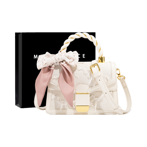 MACKJANICE Полиуретан Синтетическая Кожа Сумка через плечо Сумка Маленькая Женская Белая