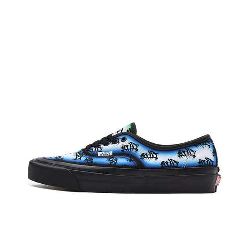 Tony Alva x Vans Authentic 44 DX Low Топ Скейтборд Обувь Унисекс Черный Синий Фиолетовый