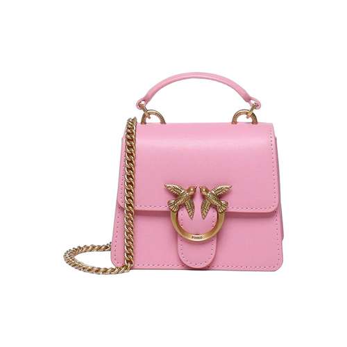 PINKO Love Корова Кожа Сумка Мини Женский Розовый