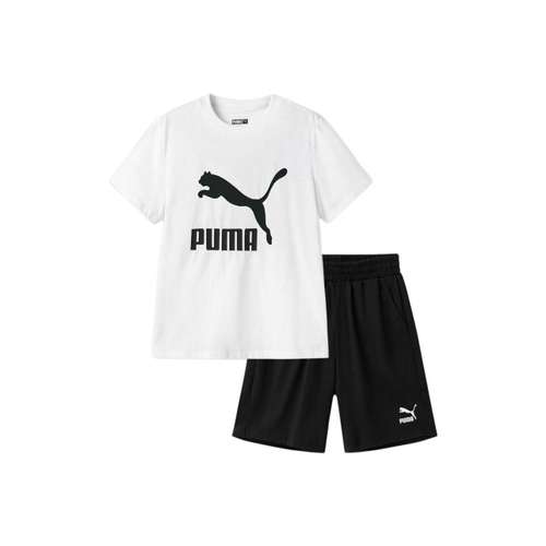 PUMA Повседневная Спортивная Одежда Белый Черный Подростки