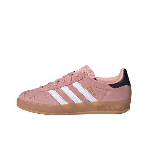 Adidas Originals GAZELLE INDOOR Устойчивые к истиранию Низкие Кеды для Детей Скейтбординга Розовые Подростковые