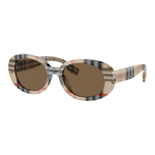 Burberry Солнцезащитные очки из ацетатного волокна OVAL для детей коричневые