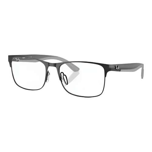 RayBan Металлические прямоугольные очки с диоптриями унисекс черные серебристые металл медные