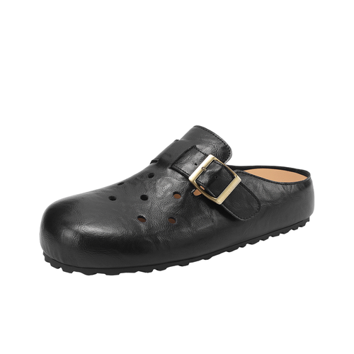 Mulinsen Обувь Birkenstock ПВХ (поливинилхлорид) Шов Устойчивый к истиранию Домашние тапочки Женские Черный
