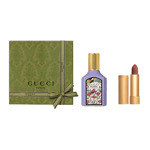 GUCCI Парфюмерная вода Flora Gorgeous Magnolia + Матовая помада Rouge à Lèvres Mat