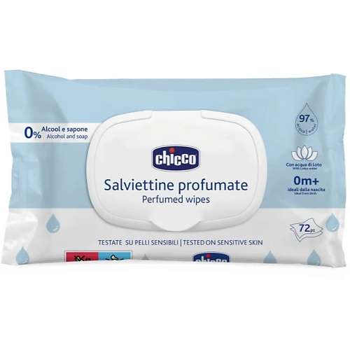 CHICCO Салфетки очищающие, 72 шт