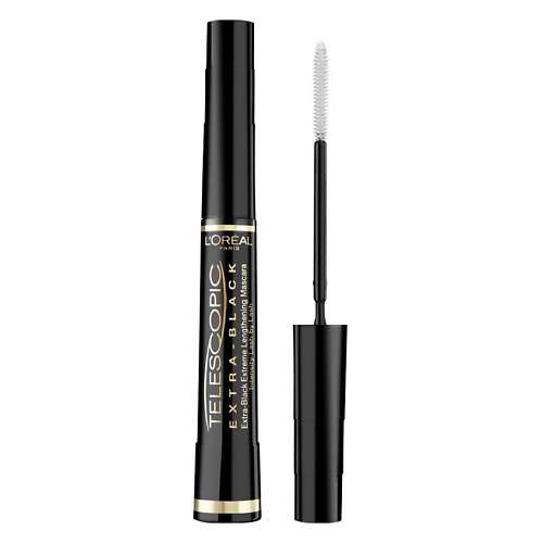 L'ORÉAL PARIS Тушь для ресниц для удлинения и разделения, экстрачерная Telescopic Extra-Black Mascara