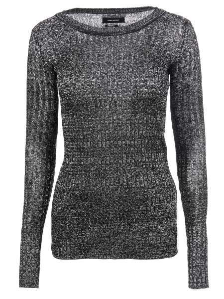 Трикотажный джемпер, ISABEL MARANT, PU0485-16A038I Серый,Черный