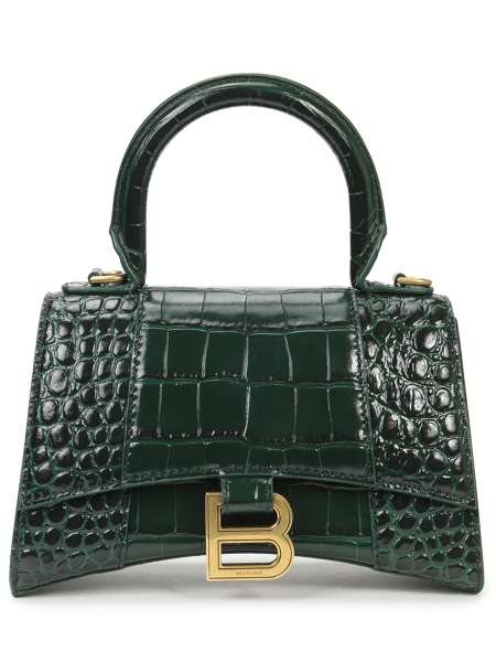 Сумка кожаная Hourglass, BALENCIAGA, 5928331LRGM 3011