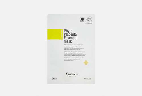 Маска тканевая с фитоплацентой | Skindom | Рhyto Placenta Essential Mask