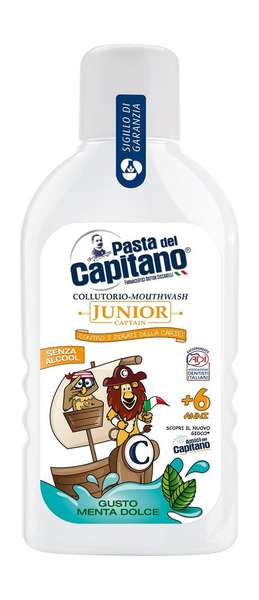Pasta del Capitano Captain Junior Mouthwash Soft Mint