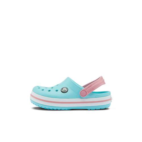 Crocs Bayaband Crocband Противоскользящие Устойчивые к истиранию Детские Сандалии Синие Белые Детские